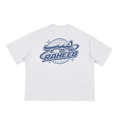 RAHEEB Y2K Globe Tee White