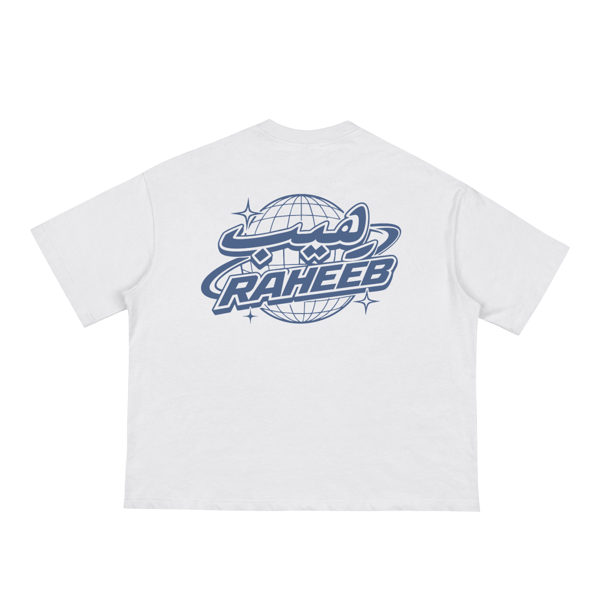 RAHEEB Y2K Globe Tee White