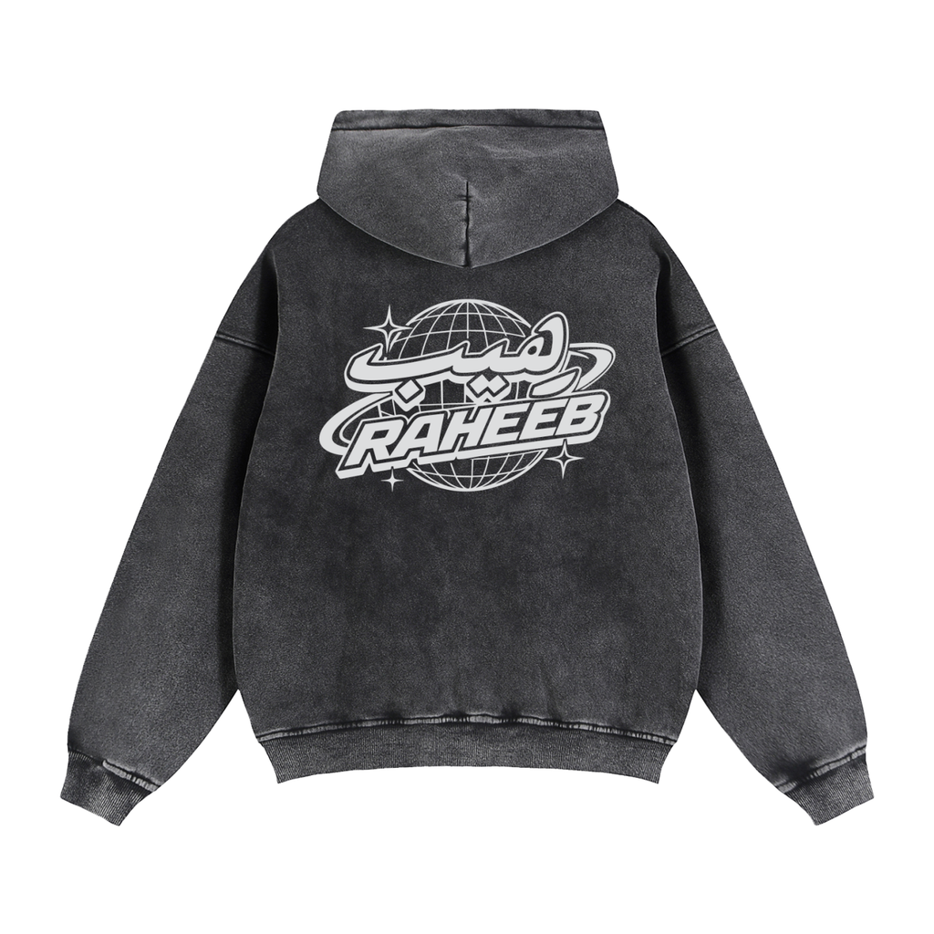 Zip-Through Boxy Fleece Hoodie